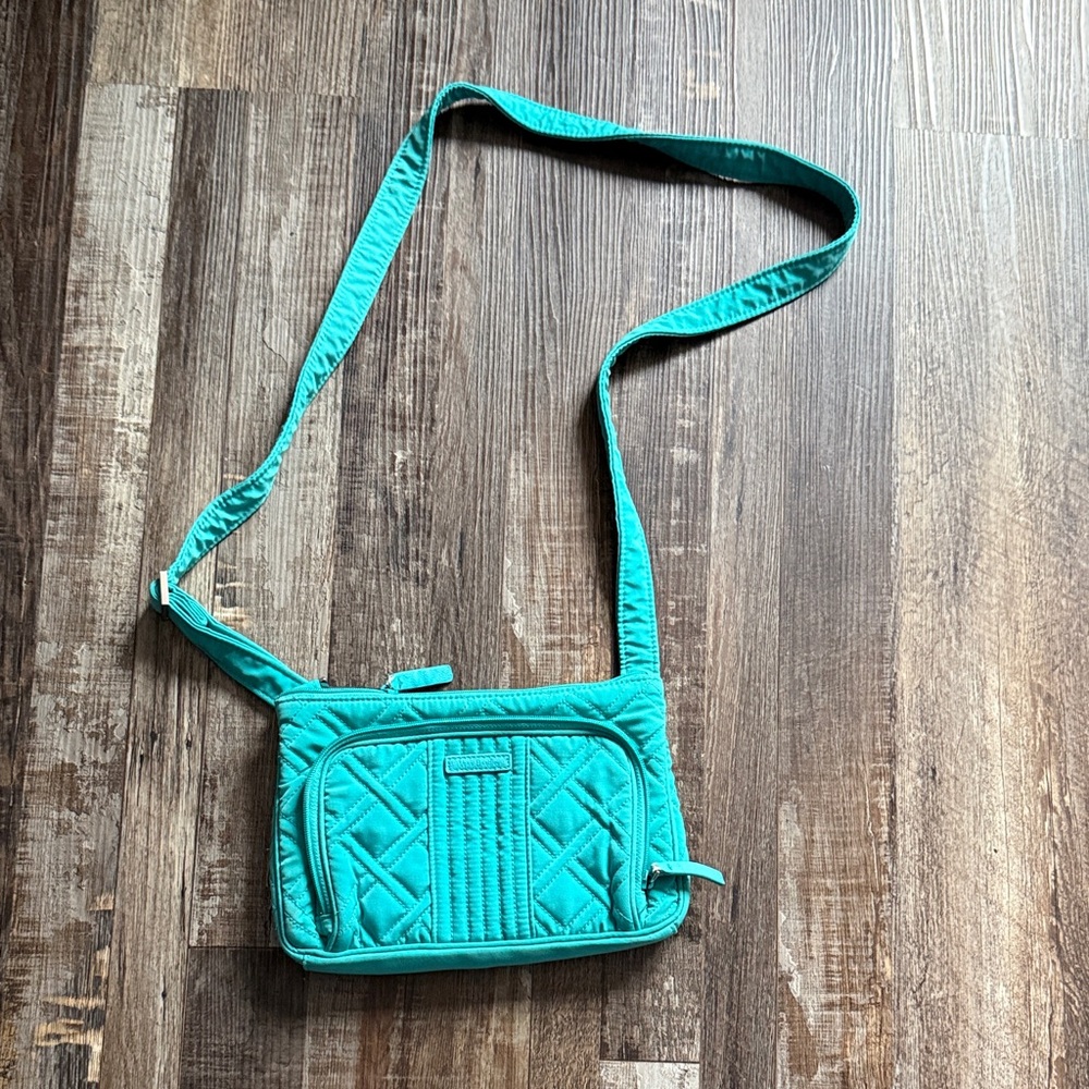 Vera Bradley Quilted Turquoise Crossbody Bag